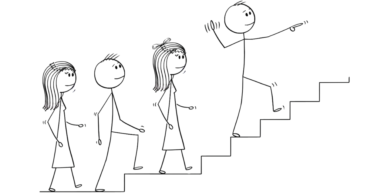 group-of-people-walking-upward-toward-a-goal